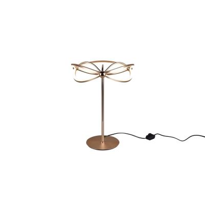 Lampă de masă modernă alamă, Remy, 20W, LED 3000K, con întrerupător
