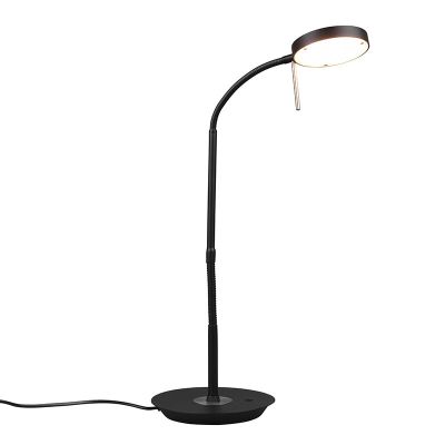 Lampă de masă modernă neagră, Bilge, 12W, LED cu nuanță de lumină reglabilă, con întrerupător