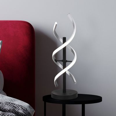 Lampă de masă design crom, Sylvian, 20W, LED cu nuanță de lumină reglabilă, cu întrerupător tactil