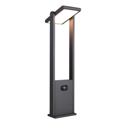 Stâlp iluminat solar modern antracit, Maku, 5W, LED white switch, IP65