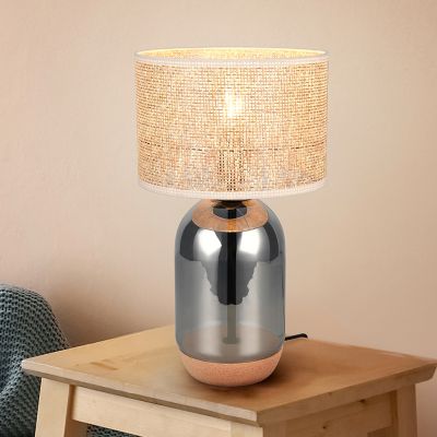 Lampă de masă rustică crom, Madui