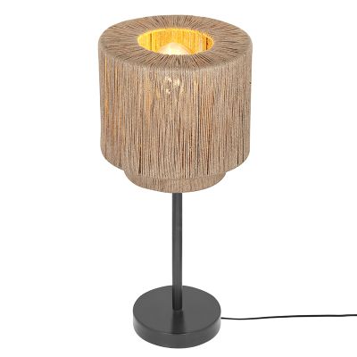 Lampă de masă rustică bej, Rinus