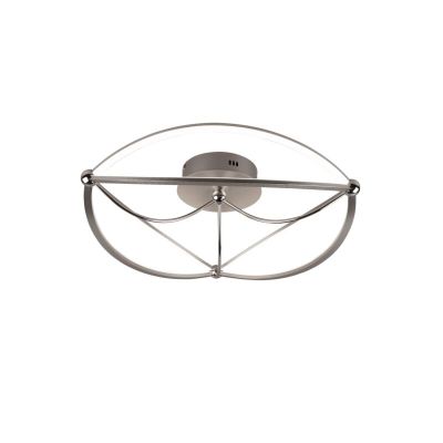 Lampă de tavan modernă nichel, Remy, 42W, LED 3000K