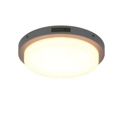 Aplică exterior cu senzor de mișcare antracit din metal, Prashant, 14W, LED white switch, IP54