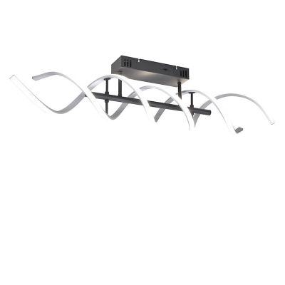 Plafonieră design crom, Sylvian, 41W, LED white switch, dimmabil în 3 trepte