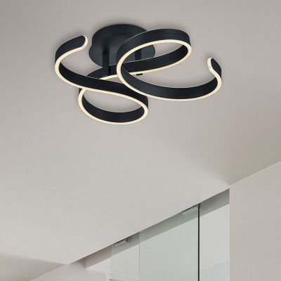 Lampă de tavan modernă antracit, Davu, 40W, LED 3000K