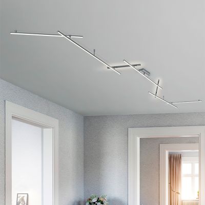 Lampă de tavan modernă nichel, Kandla, 20W, LED 3000K