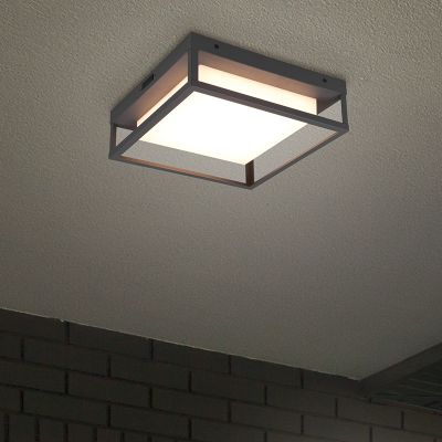 Lampă exterior antracit din metal, Rolina, 14W, LED white switch, IP54, dimmabil în 3 trepte