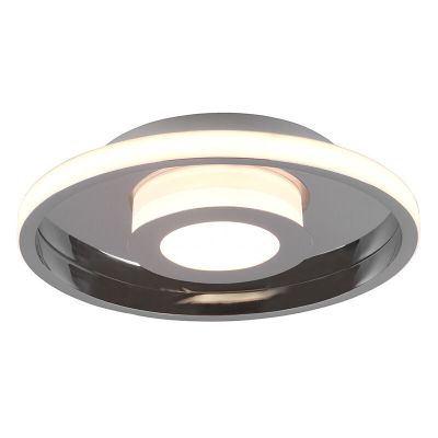 Plafonieră baie modernă crom, Kayla, 28W, LED 3000K, IP44