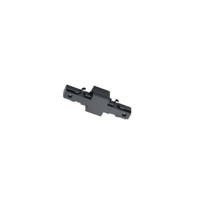 Conector negru pentru iluminat pe șină cu 2 faze