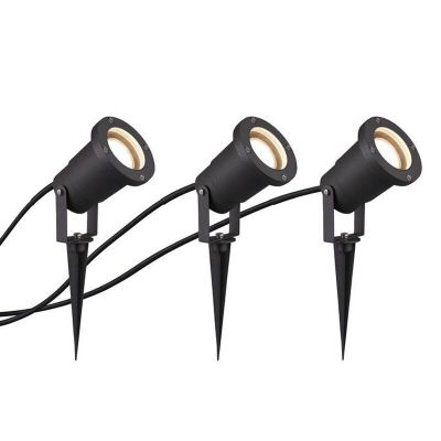 Spot de exterior cu țăruș modern antracit, Tau, IP65