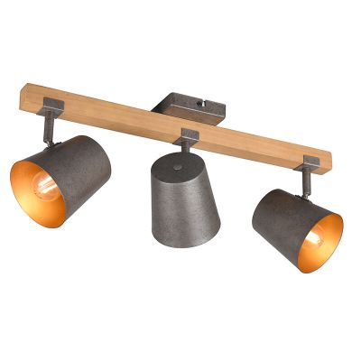 Spot LED de tavan vintage nichel, Keira
