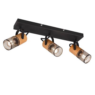 Spot LED de tavan vintage negru, Jessica