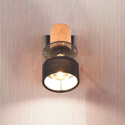 Spot de perete retro negru, Solmaz