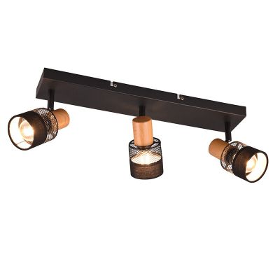 Spot LED de tavan retro negru, Solmaz