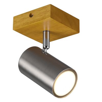 Spot LED de tavan modern nichel, Kaso