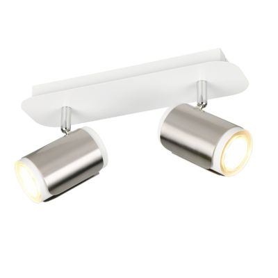 Spot LED de tavan modern nichel, Quintijn