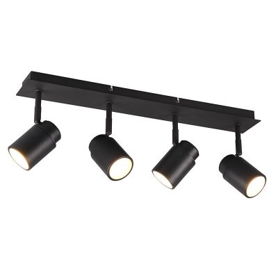 Spot tavan baie modern negru, Nelis, IP44