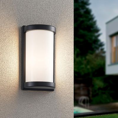 Lampă exterior neagră din aluminiu, Mesut, IP44