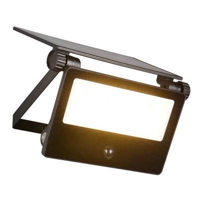 Aplică solară exterior modernă neagră, Mihriban, 18W, LED white switch, IP54