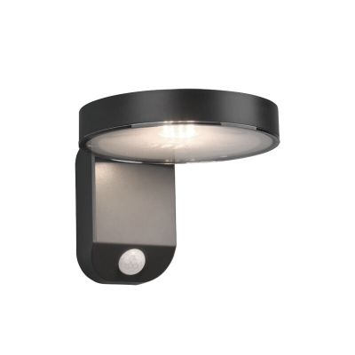 Aplică exterior cu senzor de mișcare modernă antracit, Sunny, 4,5W, LED 3000K, IP44