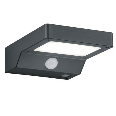Aplică exterior cu senzor de mișcare modernă antracit, Sunita, 4,8W, LED 3000K, IP44
