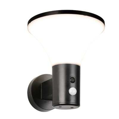 Aplică solară exterior modernă neagră, Nebahat, 3W, LED 4000K, IP44