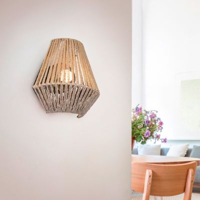 Aplică reîncărcabilă din hârtie maro, Isaura, 1,5W, LED 3000K, dimmabil în 3 trepte