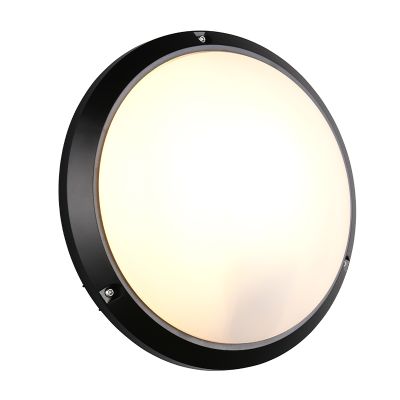 Lampă exterior neagră din plastic, Nourdine, IP65