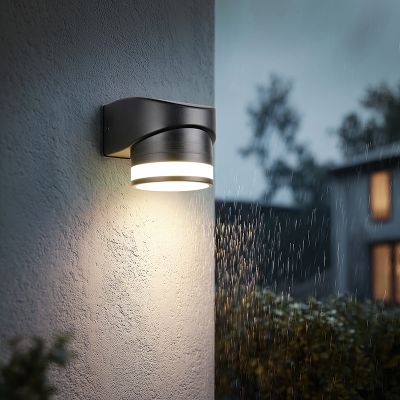Lampă exterior modernă neagră, Neslihan, IP44