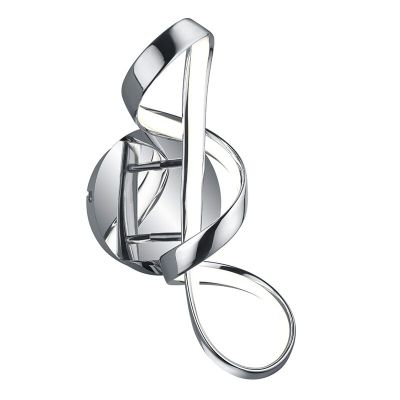 Aplică de perete design crom, Renso, 18W, LED 4000K, dimmabil în 3 trepte