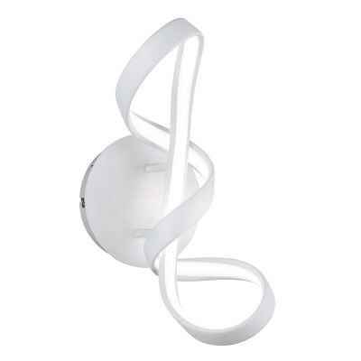 Aplică de perete design albă, Renso, 18W, LED 4000K, dimmabil în 3 trepte