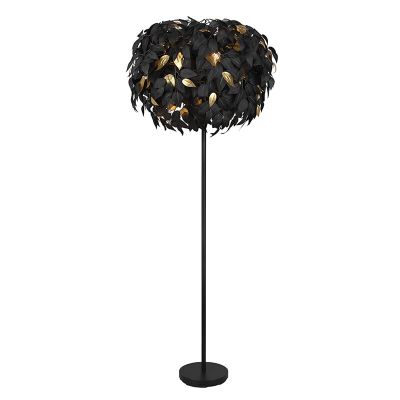 Lampadar retro negru, Urwa, con întrerupător
