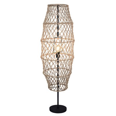 Lampadar rustic maro, Liduina, con întrerupător