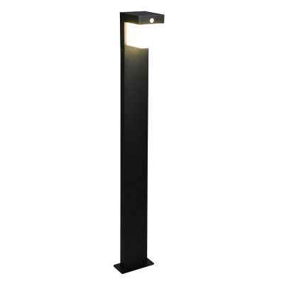 Stâlp iluminat solar modern negru, Kadija, 5,5W, LED 4000K, IP44