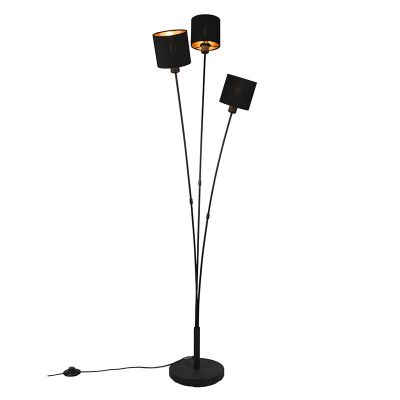 Lampadar modern negru, Koge, con întrerupător