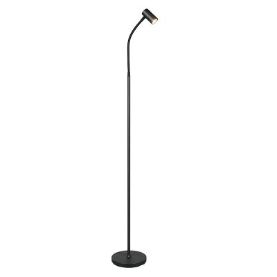 Lampadar modern negru, Suradj, con întrerupător