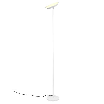 Lampadar modern alb, Shahid, 17W, LED reglabil de la alb cald la alb rece, cu întrerupător tactil