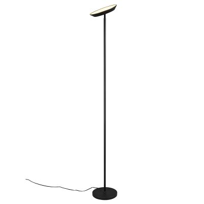 Lampadar modern negru, Shahid, 17W, LED reglabil de la alb cald la alb rece, cu întrerupător tactil