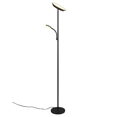 Lampadar modern negru, Shahid, 17W, LED reglabil de la alb cald la alb rece, cu întrerupător tactil