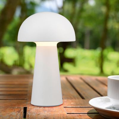 Lampă de masă copii modernă albă, Rachelle, 2W, LED 3000K, IP44, con întrerupător