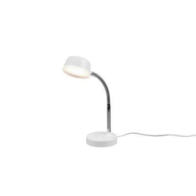 Lampă de birou modernă albă, Fabio, 4,5W, LED 3000K, con întrerupător