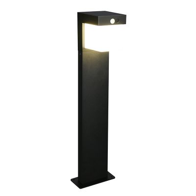 Stâlp iluminat solar modern negru, Kadija, 5,5W, LED 4000K, IP44
