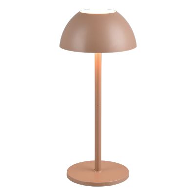 Lampă de masă exterior reîncărcabilă modernă maro, Rakesh, 1,7W, LED 3000K, IP54, dimmabil în 3 trepte