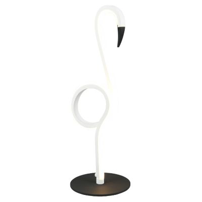 Lampă de masă design albă, Puk, 6W, LED 3000K, con întrerupător