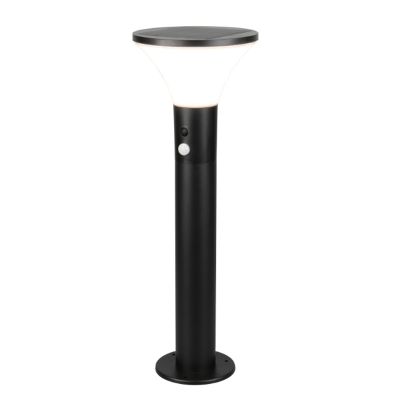Stâlp iluminat solar modern negru, Nebahat, 3W, LED 4000K, IP44
