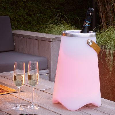 Lampă de masă copii modernă albă, Sedex, 2W, LED RGBW, IP44, con telecomando