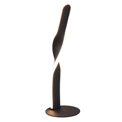 Lampă de masă design neagră, Quirinus, 10W, LED 4000K, con întrerupător