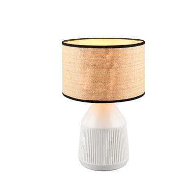 Lampă de masă din ceramică albă, Shivam