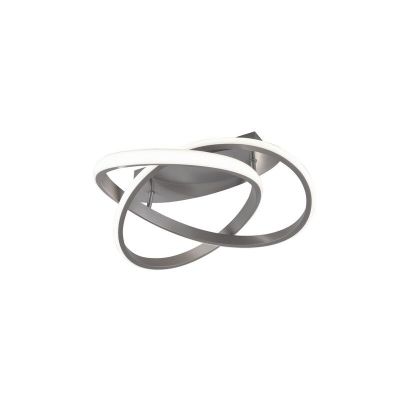 Lampă de tavan modernă nichel, Sanura, 18W, LED 3000K